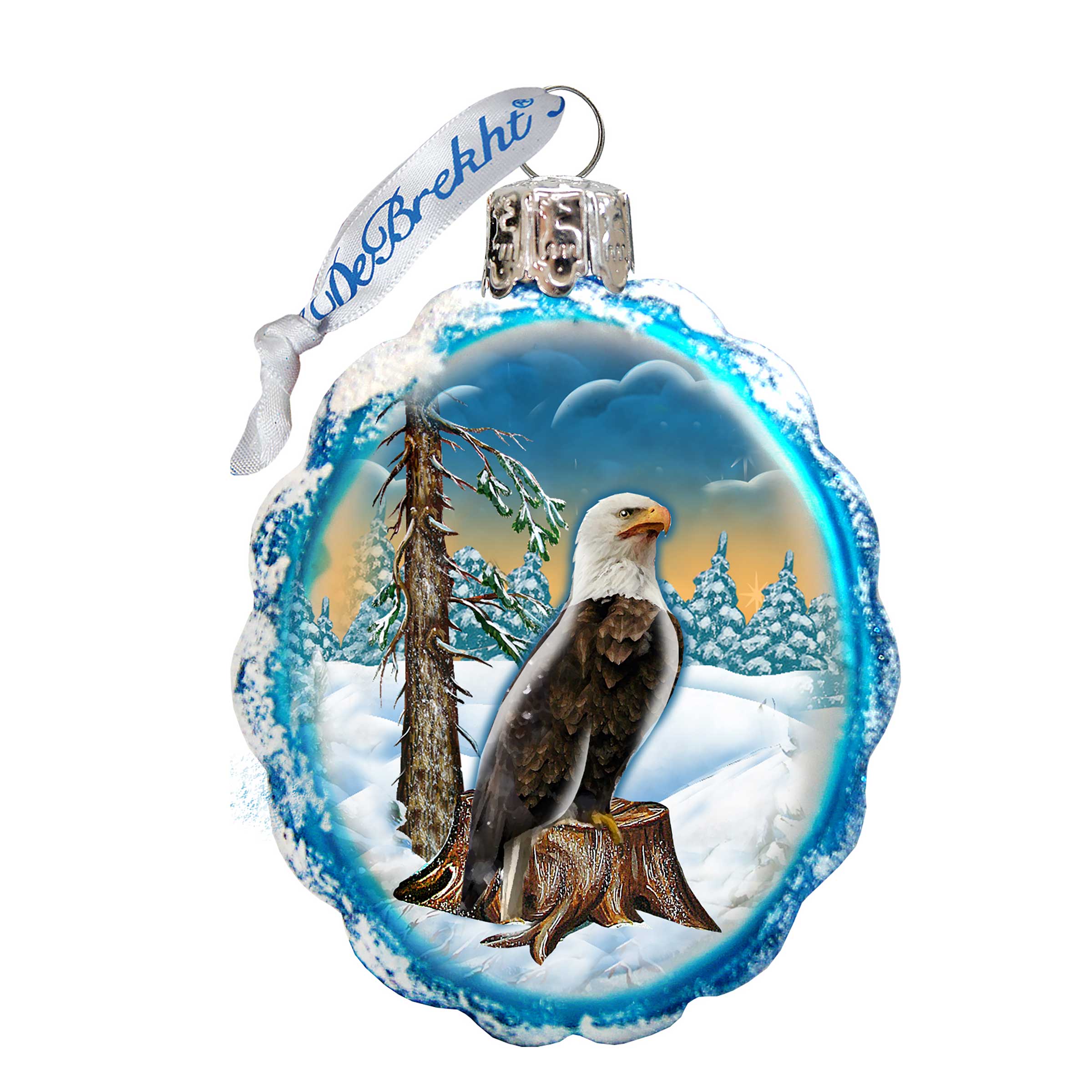 Eagle Mercury Glass Ornament by G. DeBrekht - Wildlife Holiday Décor - 771030