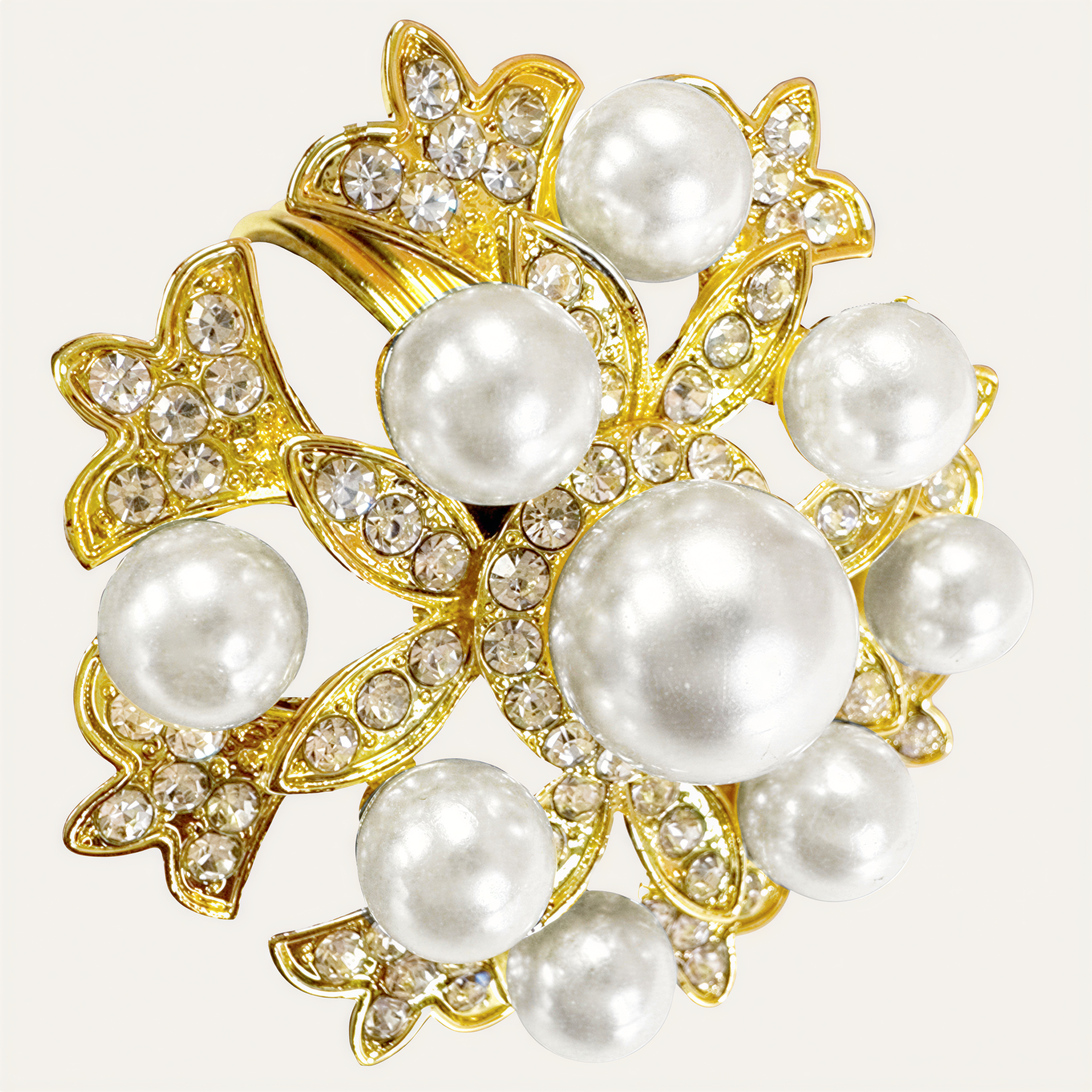 Gold Floral Napkin Rings – Golden Bloom