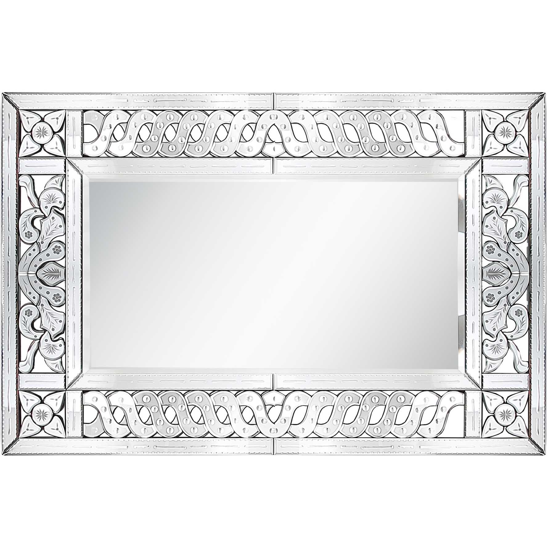 47 Clear Accent Wood Mirror