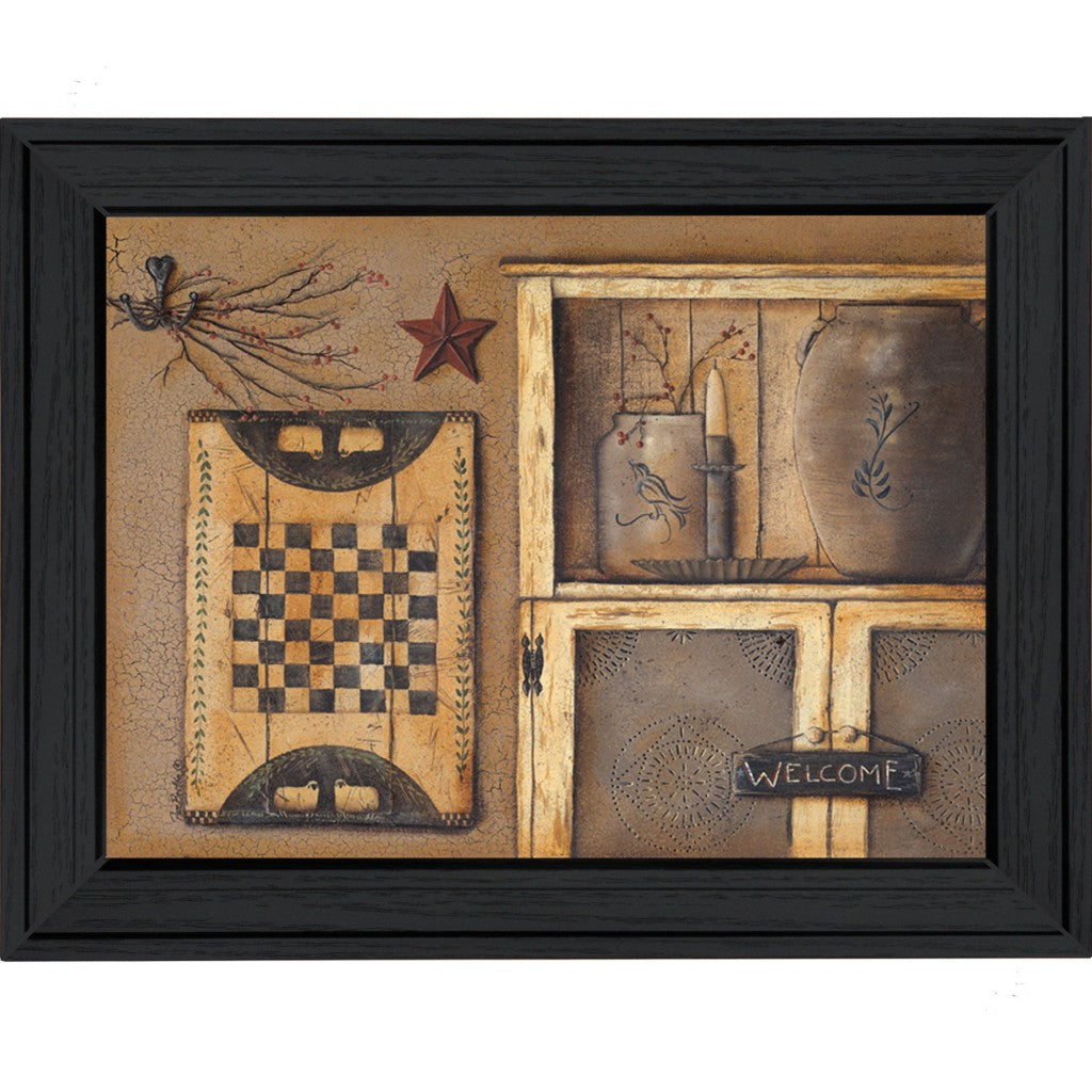 country Treasures Black Framed Print Wall Art