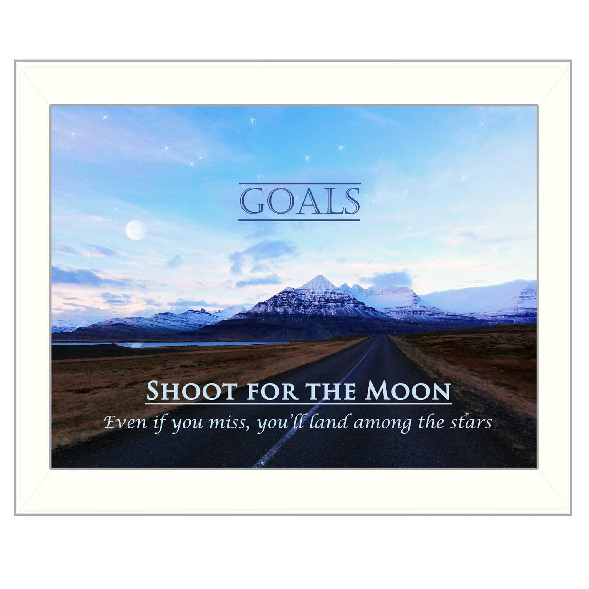 goals 4 White Framed Print Wall Art