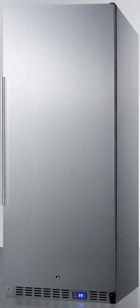 Summit Appliance Ffar121Ss7 24'' Wide All-Refrigerator; 10.1 Cu.Ft.; Digital Thermostat; Lock; Automatic Defrost And Hospital Gr