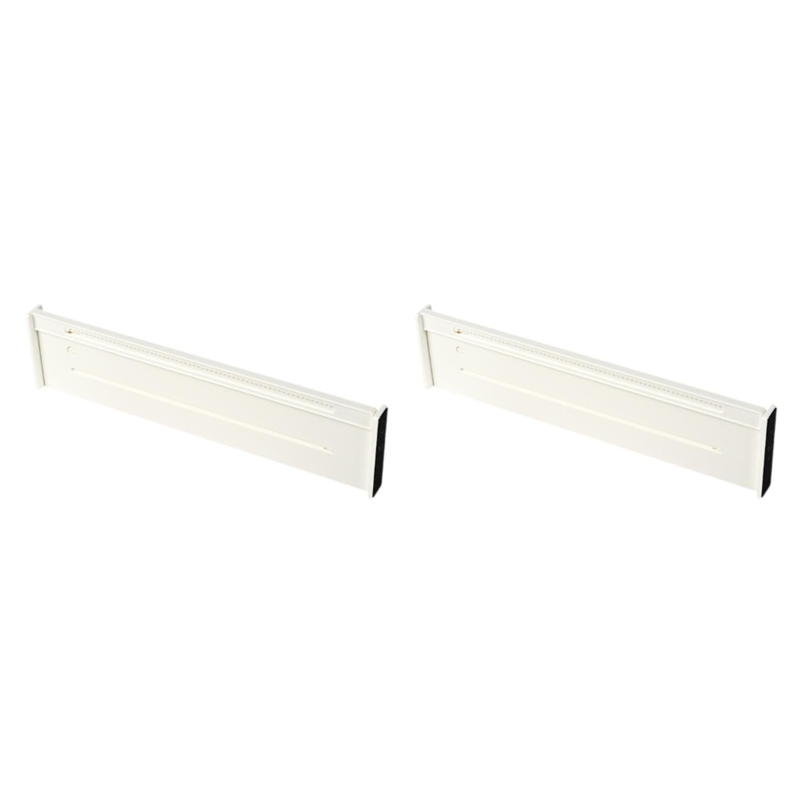 The Style Sutra 2Pcs Dresser Drawer Dividers White Tidying Clutters For Home Clothes Kitchen Style B