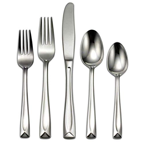 Oneida T837045A Lincoln 45-Piece Flatware Set, Service For 8 Silver