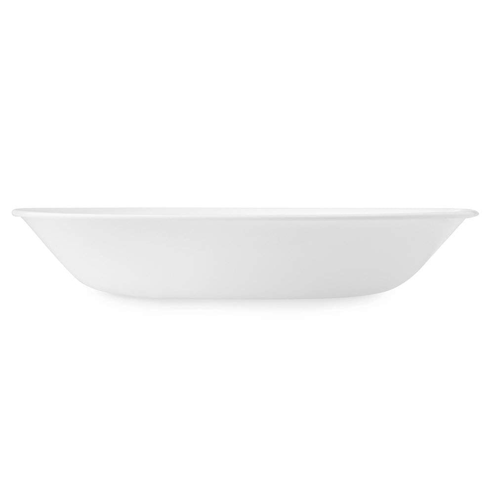Corelle Vitrelle 6-Piece Bowl Set, Triple Layer Glass And Chip Resistant, 20-Oz Lightweight Round Bowls, Winter Frost White