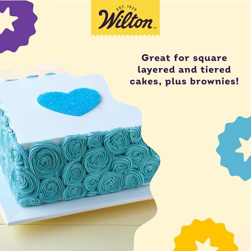 Wilton Performance Aluminum Square Cake and Brownie Pan  8-Inch  8  Silver