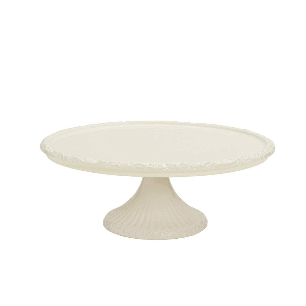 Mikasa Italian Countryside Footed Cake Plate, 10.5-Inch White