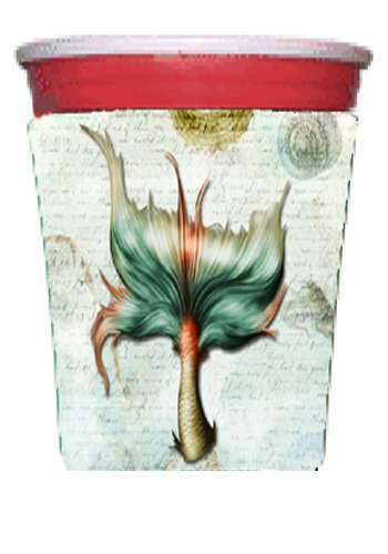 Mermaids And Mermen Mermaid Tail Red Solo Cup Beverage Insulator Hugger