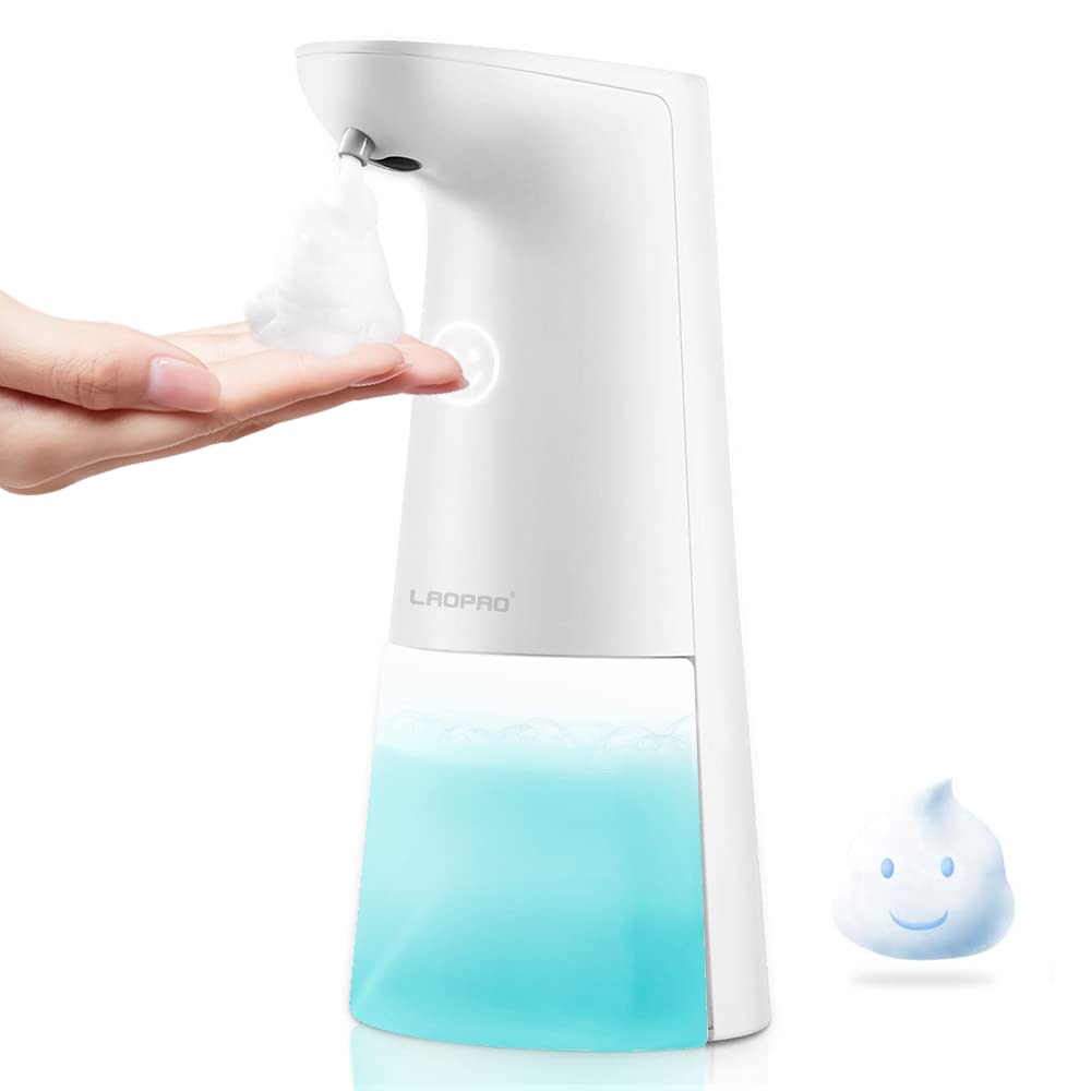 Laopao Soap Dispenser, Automatic Foaming Soap Dispenser Hand Free Countertop Soap Dspensers 240Ml Touchless Soap Pump For Kitche