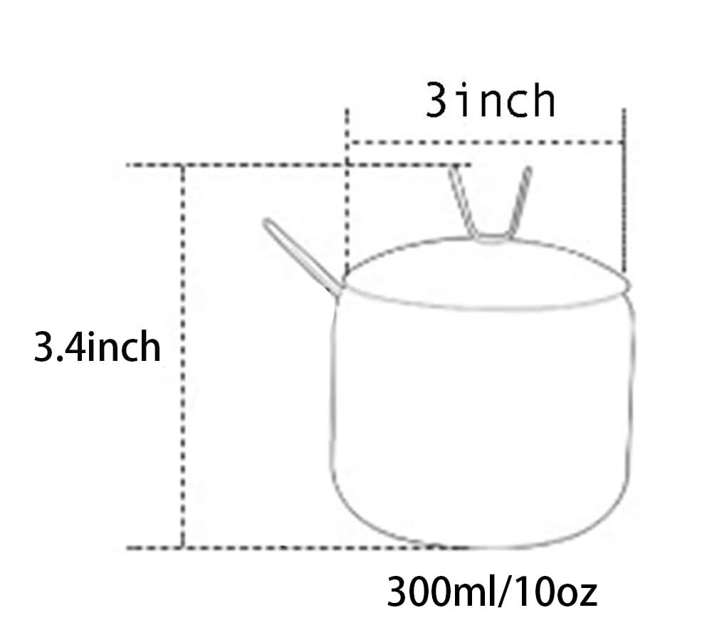 Mozacona Stainless Steel Sugar Bowl Spice Jar Storage Seasoning Pot With Lid Spoon