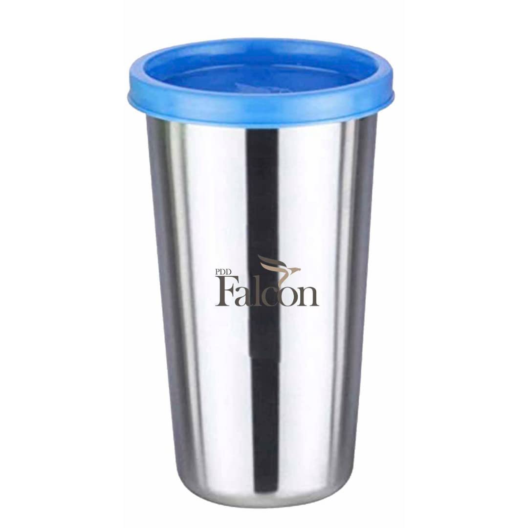 Pdd Falcon Steel Classic Tumbler (Blue, 450ml)