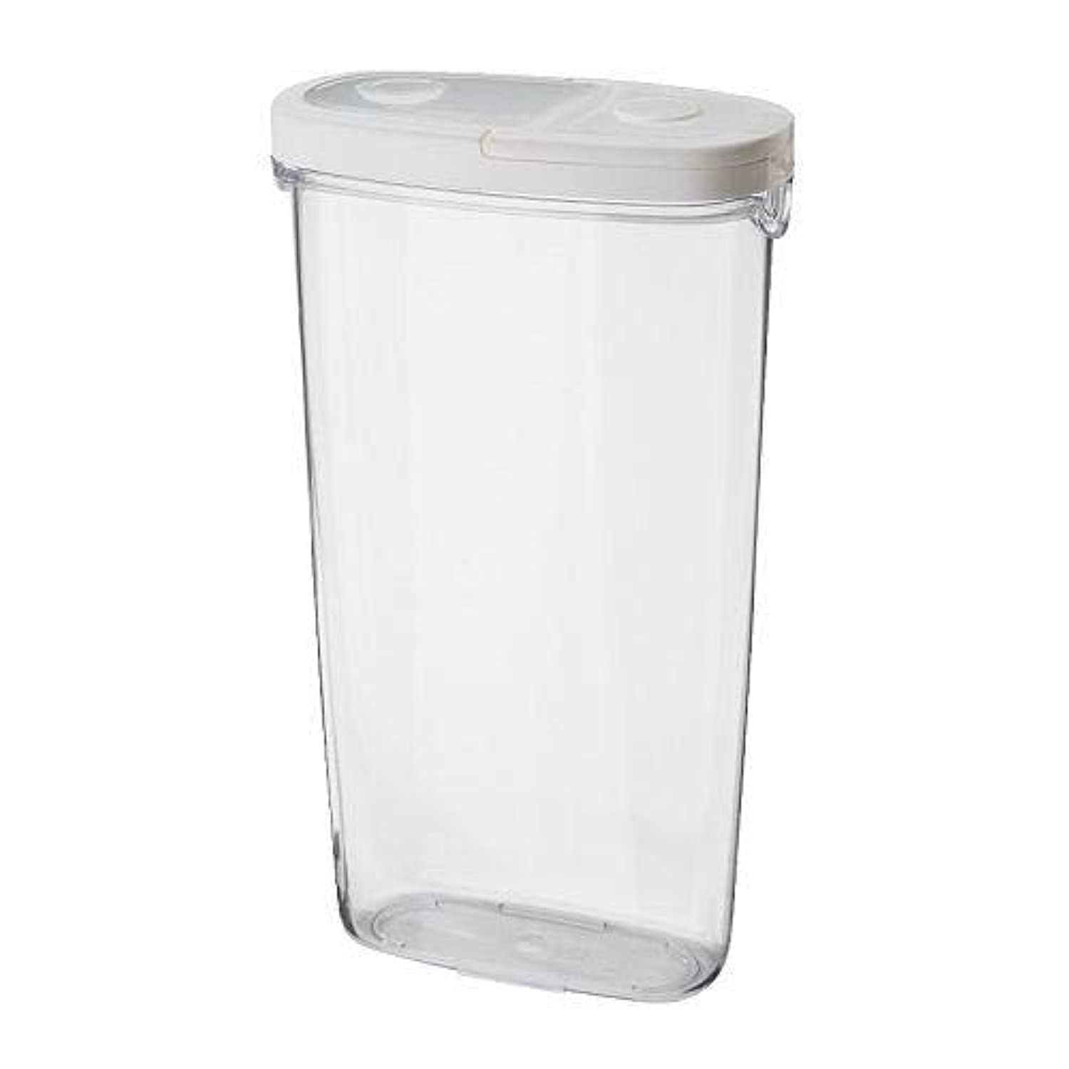 Ikea Boutique Store 365 Dry Food Jar With Lid, Transparent, White, 2.3 L