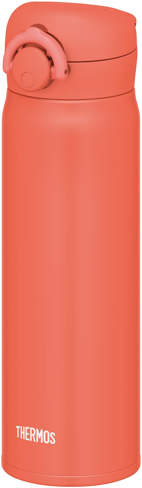 Thermos Water Bottle Vacuum Insulated Mobile Phone Cup 500ml Coral Orange JNR503 COR