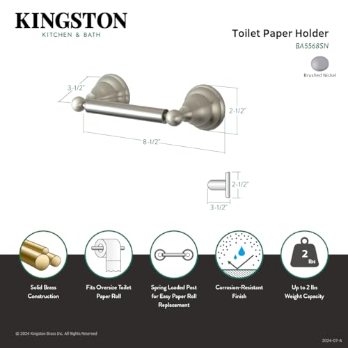 Kingston Brass BA5568SN Royale Toilet Paper Holder  Brushed Nickel