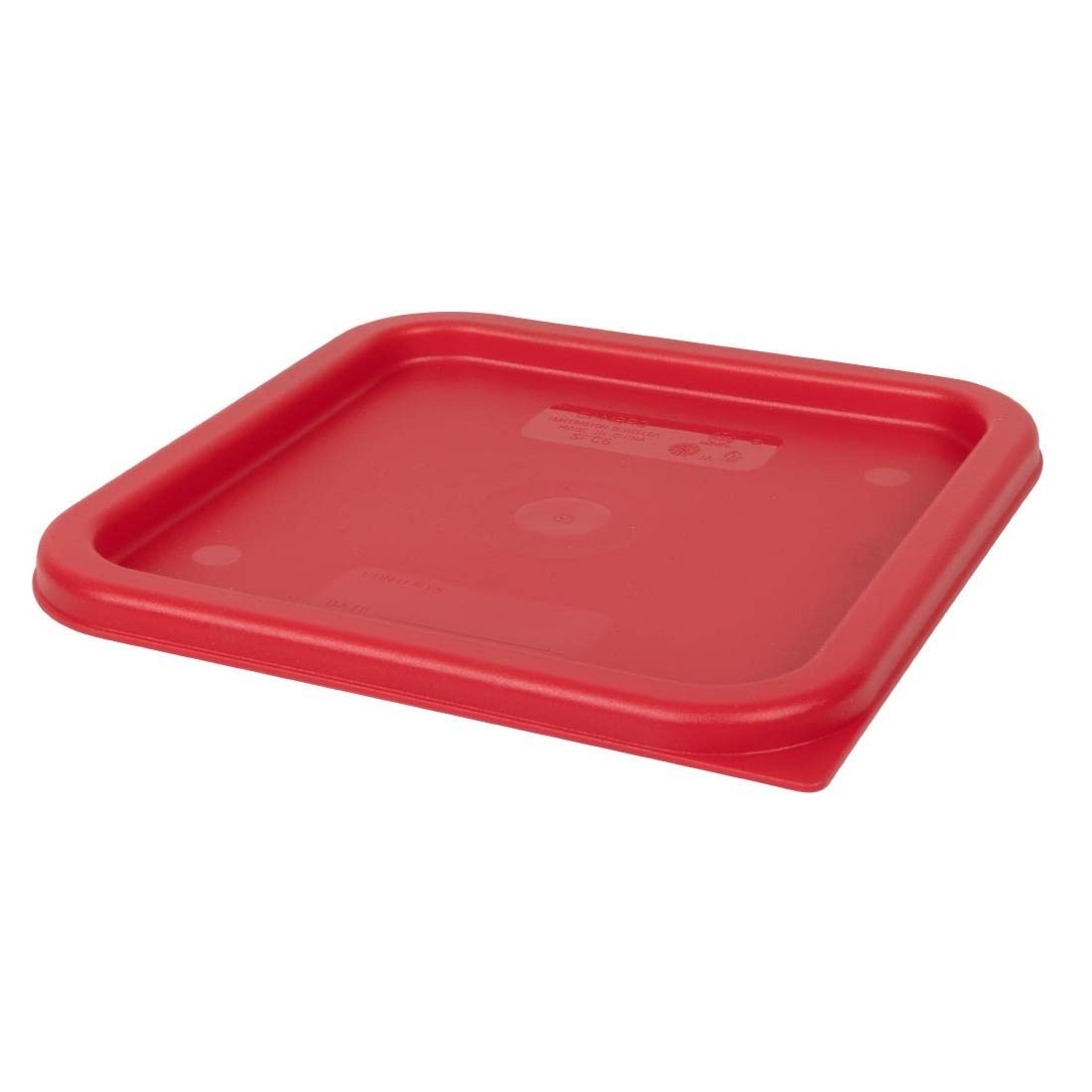 Cambro Medium Polyethylene Square Lids, Fits 6 And 8 Qt. Containers, Pack Of 6
