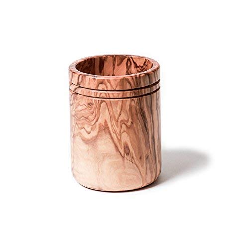 Berard Utensil Canister, Large, Olive Wood