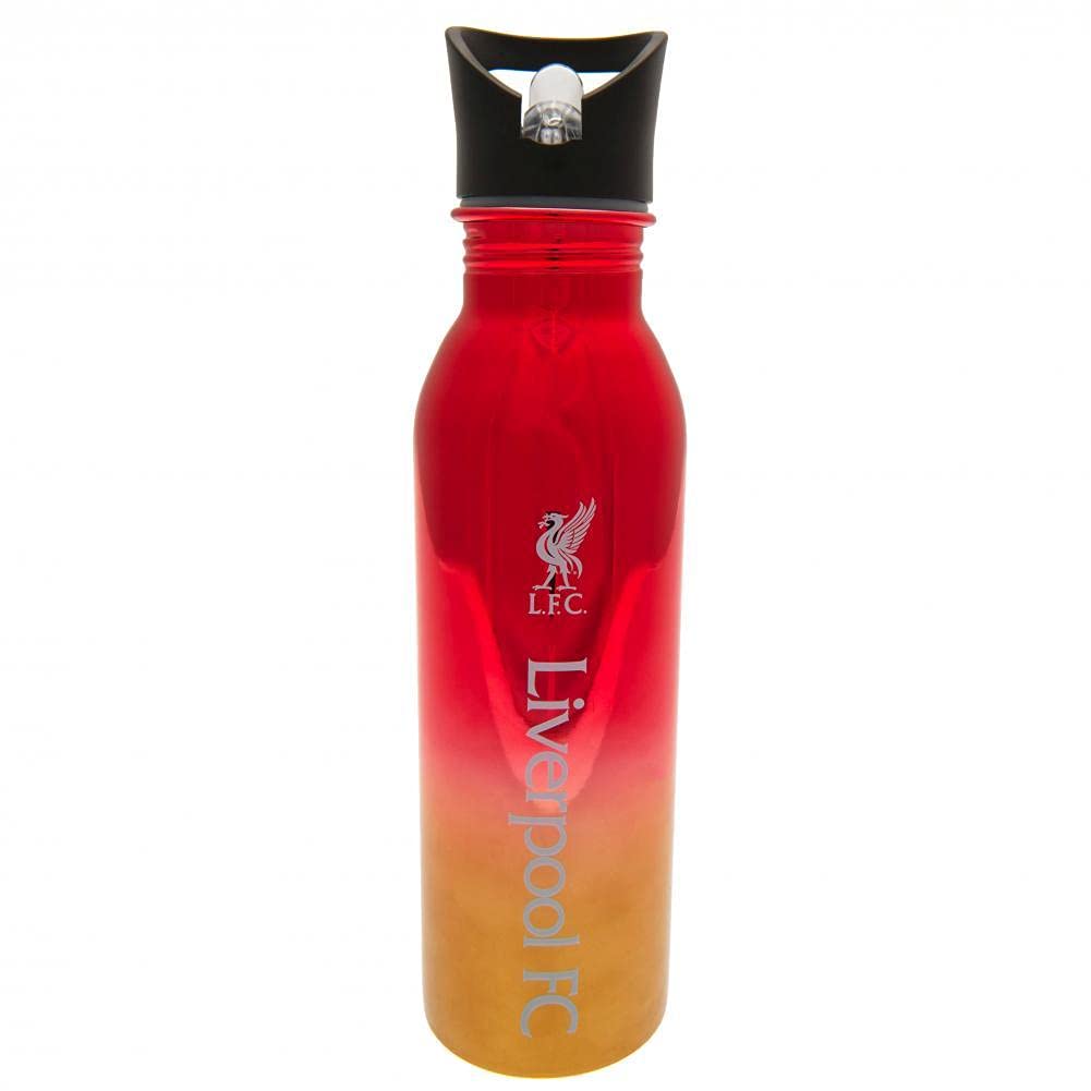 Liverpool F.C. 700Ml Stainless Steel Uv Coated Sports Bottle, Red/Gold