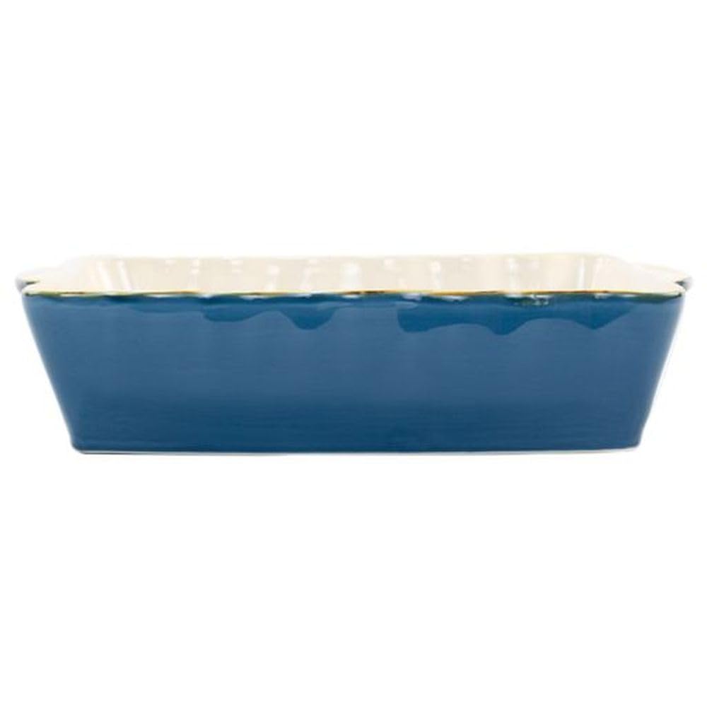 Italian Bakers Blue Large Rectangular Baker