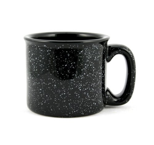 Marble Creek Ceramic Campfire Mug, 15Oz (Black)