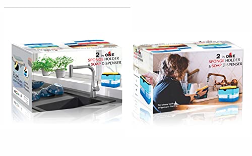 GOLWYN Plastic Soap Dispenser For Kitchen Accessories Items Dish Utensils (450 Milliliters), Multicolour