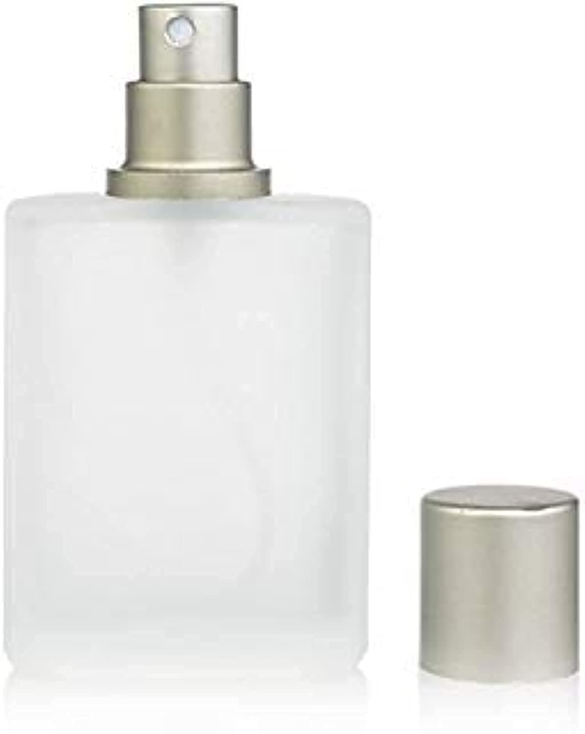 Enslz Frosted Glass Bottle Perfume Atomizer Refillable Spray Empty Perfume Bottle For Men And Women (50Ml)