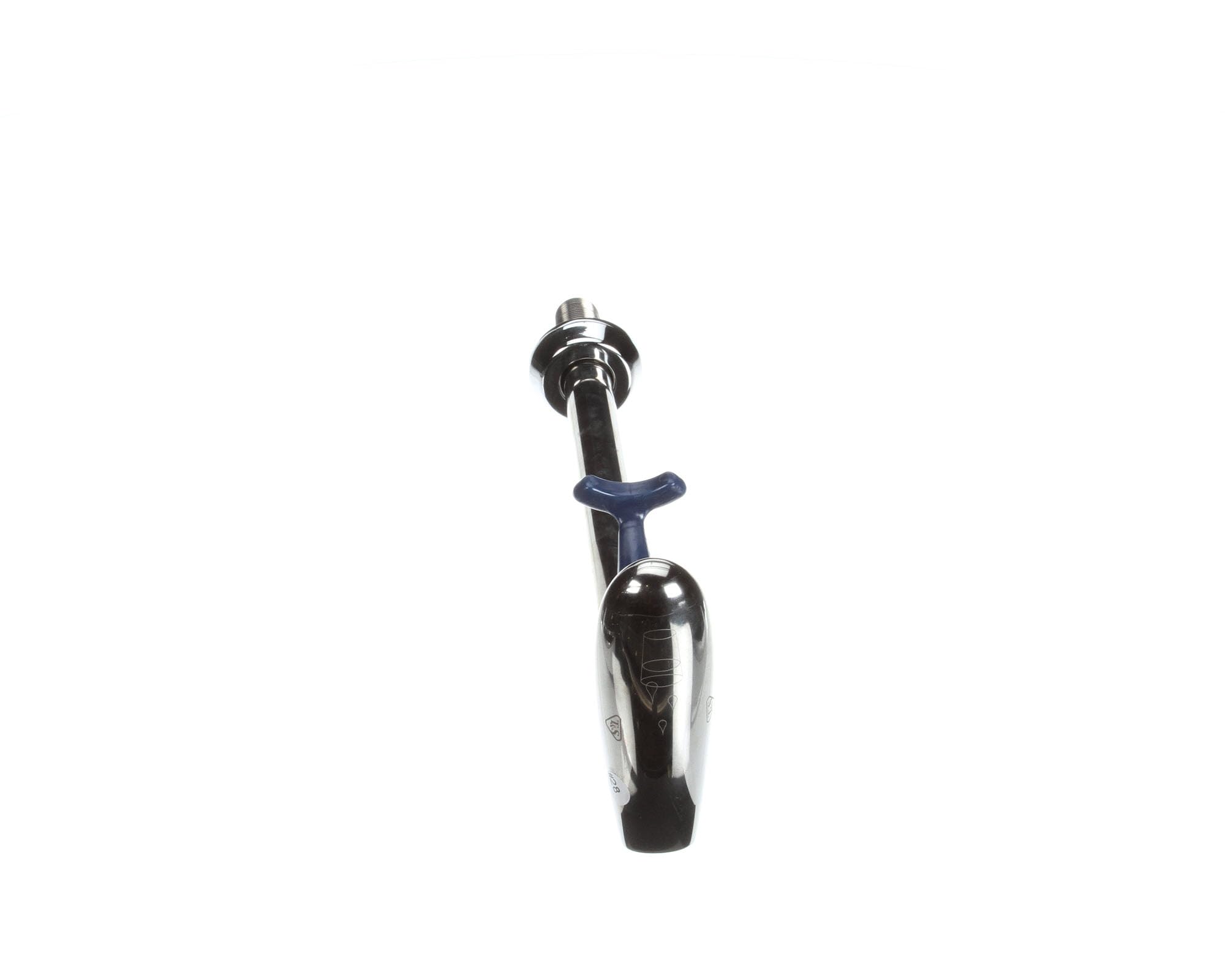 T&S Brass B-1210-12 12-Inch Deck Mount Pedestal Glass Filler With 1/2-Inch Npt Male Shank