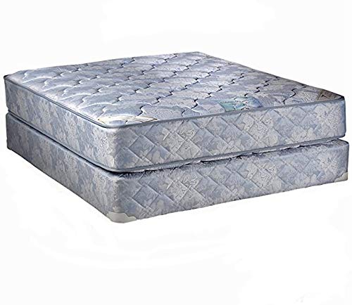 Dream Solutions Usa Chiro Premier Orthopedic (Blue Color) Full Size (9X54X75) Mattress And Box Spring Set - Fully Assembled, Goo