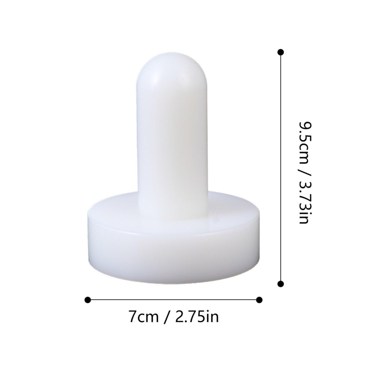 Hemoton Plastic Tart Pastry Tamper Pastry Double Ended Dough Tart Tamper Baking Tool Shaping Kitchen Tool