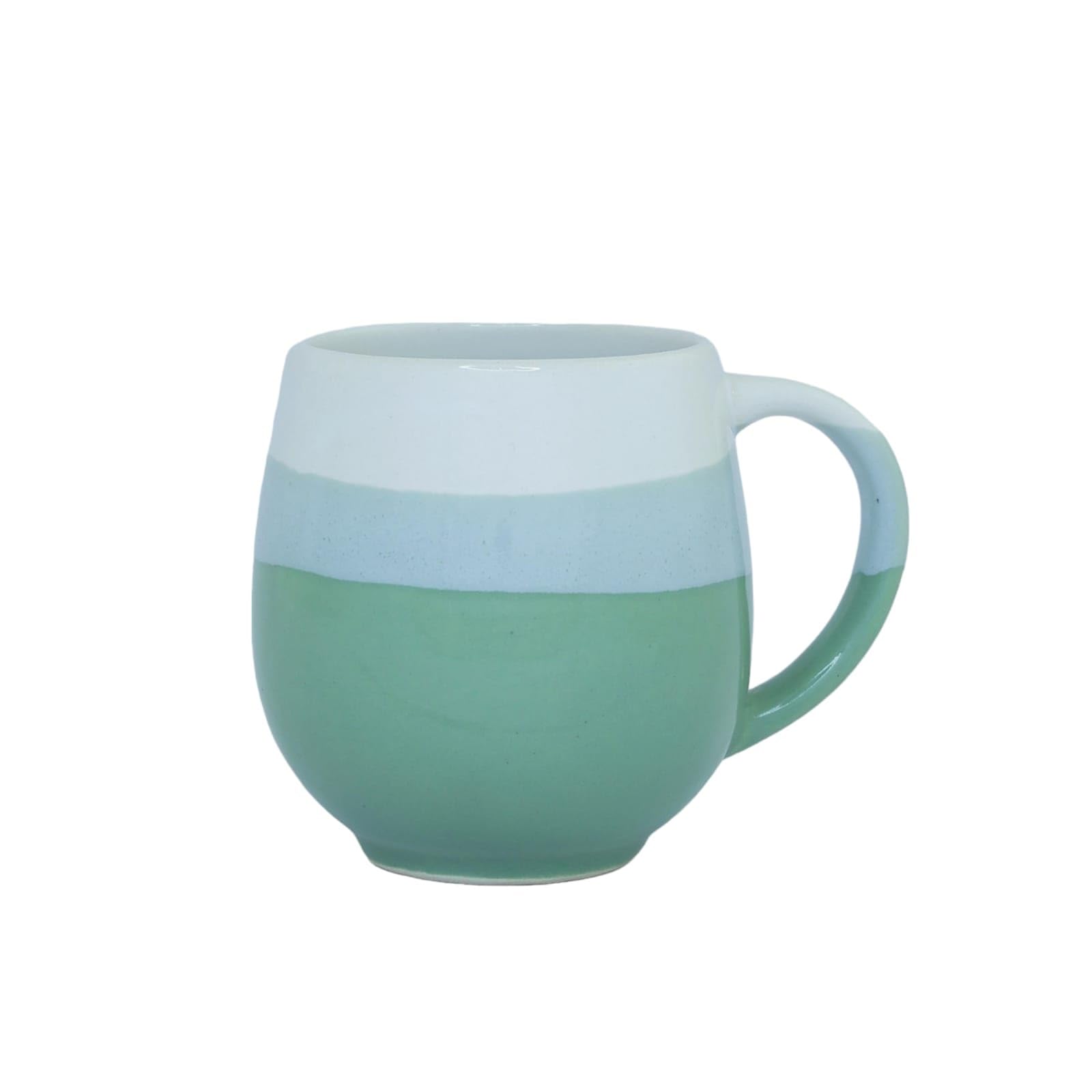 U & U UNIQUE UTILITIES Ceramic Coffee Mug Milk Cup for Home & Office Gift - 450 ML (Olive Green)