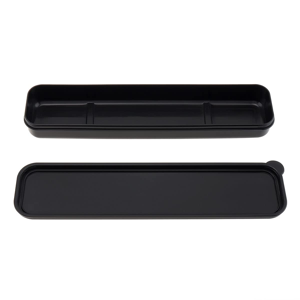 Origlam Portable Flatware Box Travel Tableware Storage Case, Simple Tableware Storage Box Case For Cutlery Kit (Black)