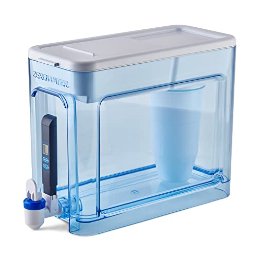 Zerowater 32-Cup Ready-Read 5-Stage Water Filter Dispenser - 0 Tds For Improved Tap Water Taste Nsf Certified To Reduce Lead, Ch