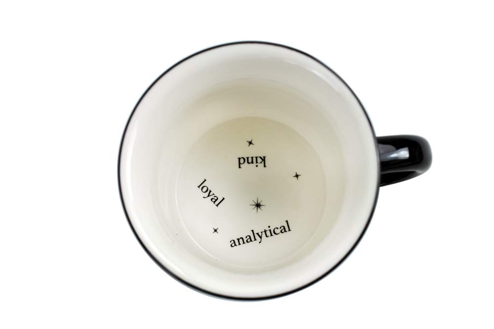 Virgo Ceramic Mugs - 13.5 Oz Coffee & Tea Mug, Astrology Horoscope Cups With Personality Traits Revealed Inside, August & Septem