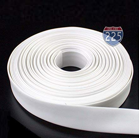 20 Ft 1 25Mm Polyolefin White Heat Shrink Tubing 2:1 Ratio