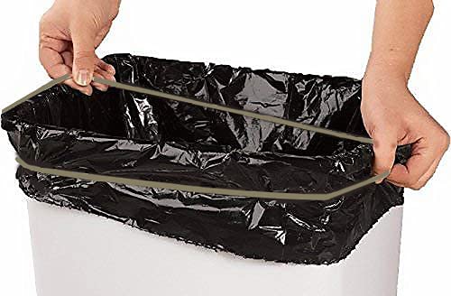 Trash Can Rubber Bands Set Of 3, Black, Blue, Grey, Fits 13 To 30 Gallon Trash Cans,Homewares Colorful Litter Box Bands Good For