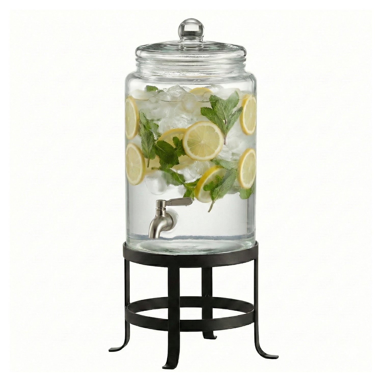 Oliver Glass Beverage Dispenser 1.9 Gal