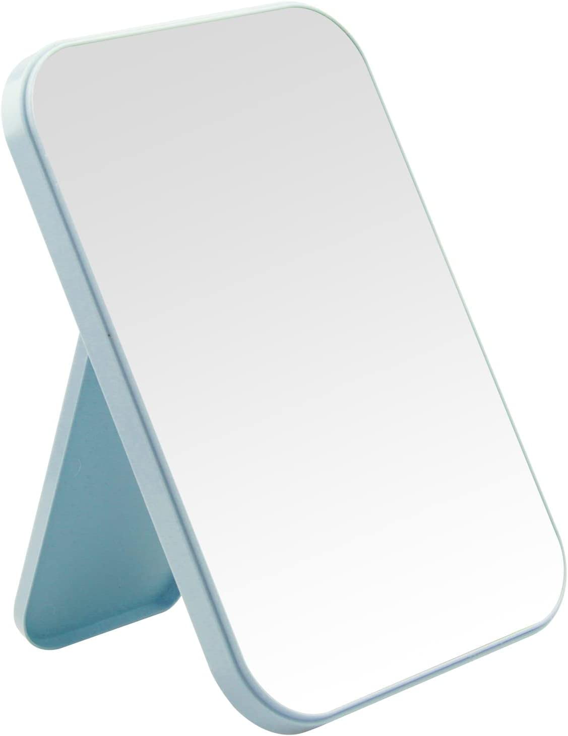 Ymemok Desktop Makeup Mirror, 8 Inch Portable Mirror, Simple Folding Makeup Mmirror With Stand, Standing Wall Hanging Double-Dut
