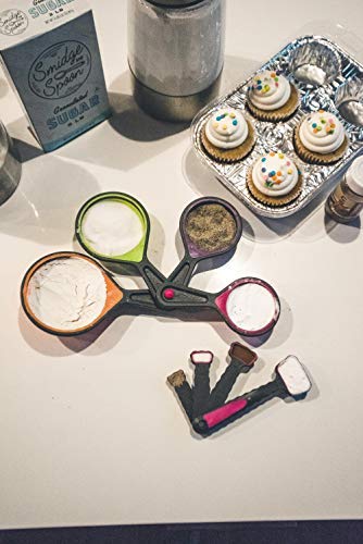 Collapsible Measuring Cups And Measuring Spoons | Portable Food Grade Silicone Measurement Cup Set For Liquid & Dry Food | Bakin