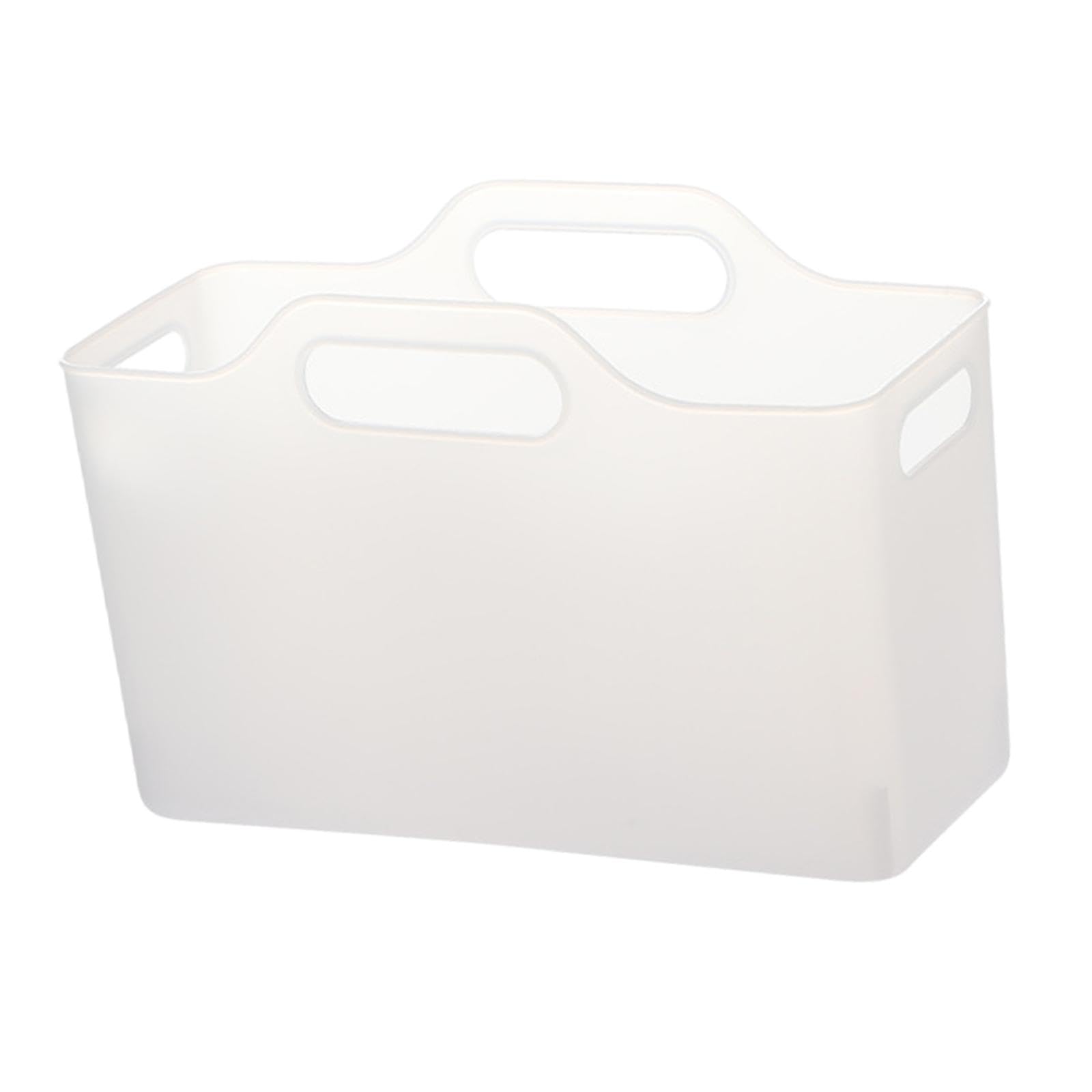 Myaddiction Storage Bin With Handle Office Cabinet Pantry Closet Vanity Organizer Translucent