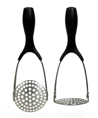 Prepara Stainless Steel Potato Masher - ,Black