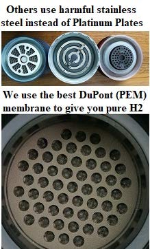 H2 Usb Sport Maxx Hydrogen Water Generator With Glass Bottle And Inhaler Adapter (Silver)