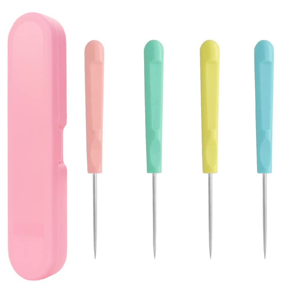 4 Pieces Sugar Stir Needle Scriber Needle Modelling Tool Biscuit Icing Pin Cookie Icing Pin Cake Decorating Needle Baking Pin Ic
