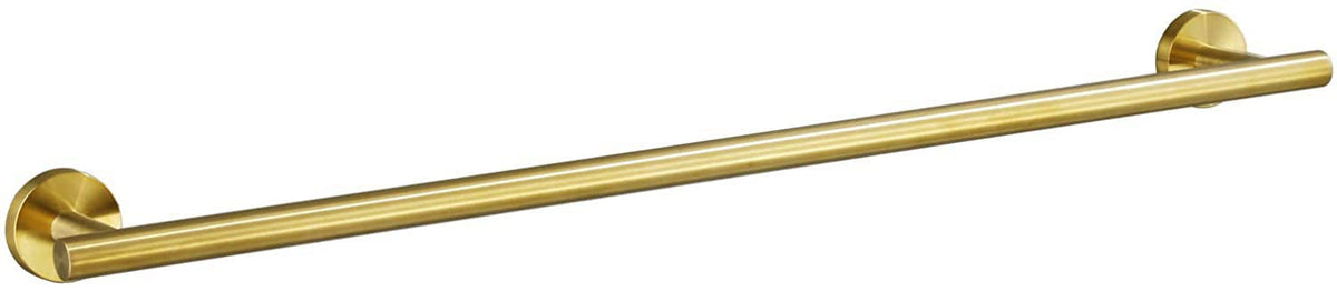 Ushower Brushed Gold Towel Bar, 24-Inch Towel Racks For Bathroom Wall-Mounted, Sus304 Stainless Steel Towel Rod Modern Home Deco