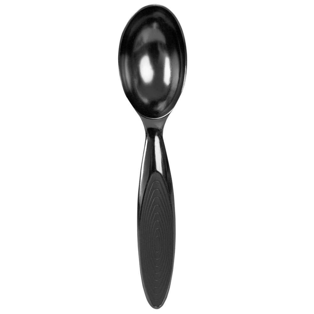 Home Basics Ice Cream Scoop, Nova Collection Zinc Kitchen Gadgets Tool With Smooth Grip, Easy To Use, Store And Clean, Black Ony