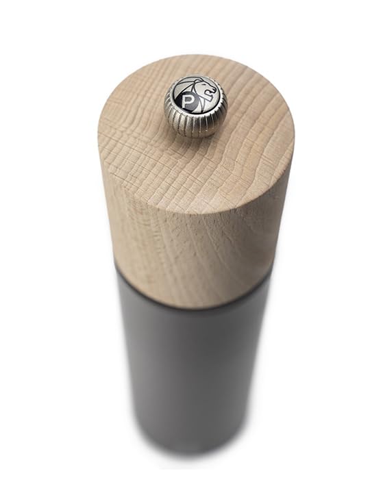 Peugeot - Boreal Pepper Mill 8 In/21 Cm - Classic Setting - Pefc Certified Beech Wood - Made In France - Colour: Rock Grey
