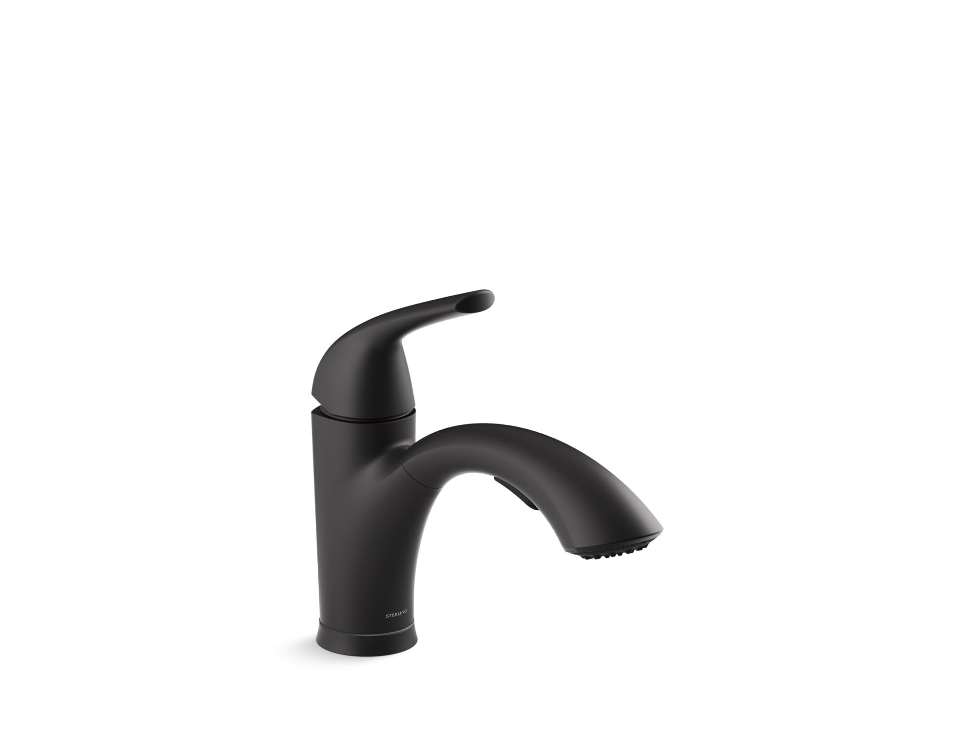 Sterling 24275-BL Medley Pull-Out Kitchen Faucet, 1.5 GPM, High Arch Spout, Single-Handle, Two-Function Sprayhead, Temperature M