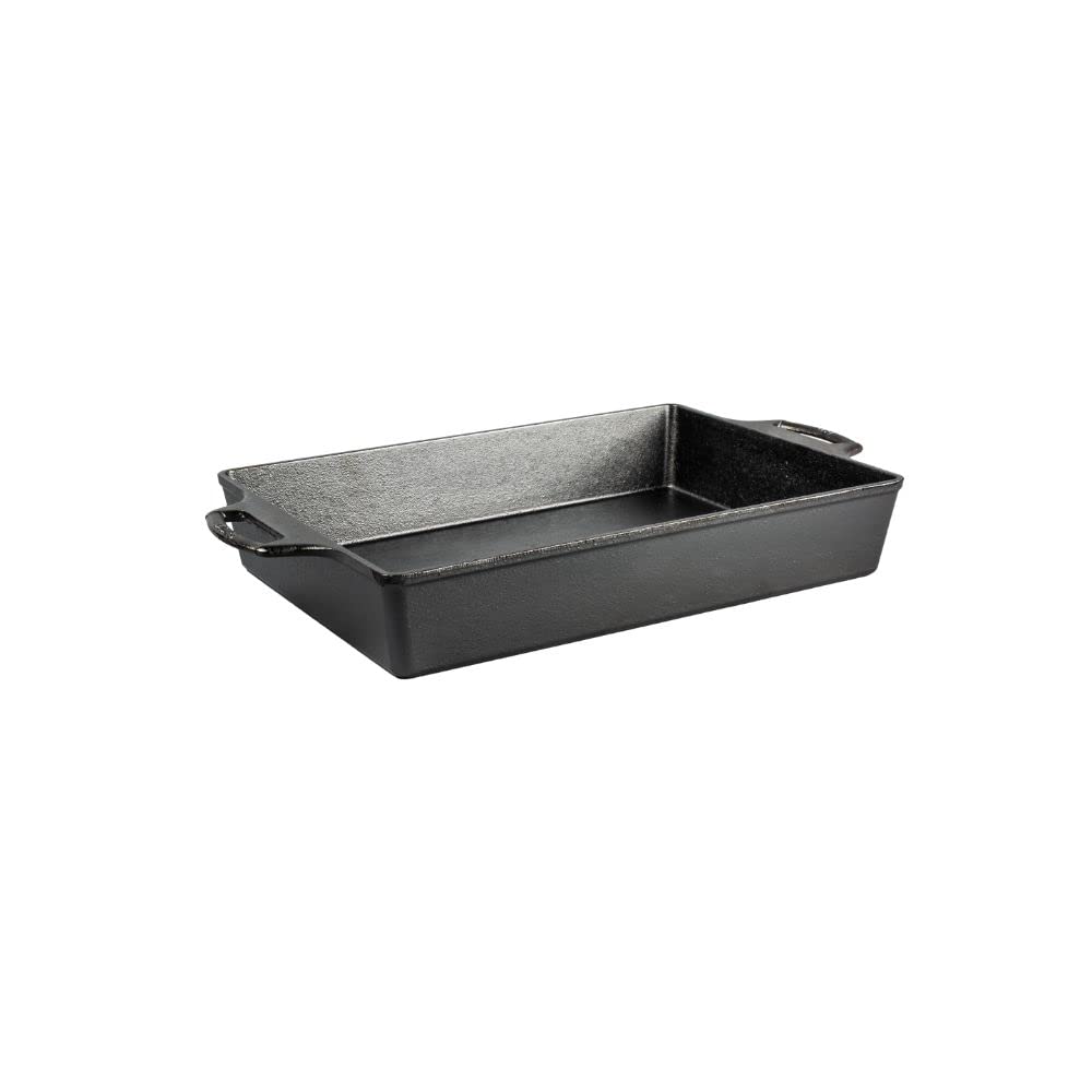 Lodge 9X13 Cast Iron Casserole, Black