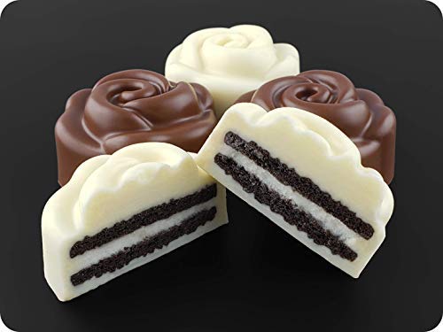 Spinningleaf Rose Sandwich Cookie Chocolate Candy Molds