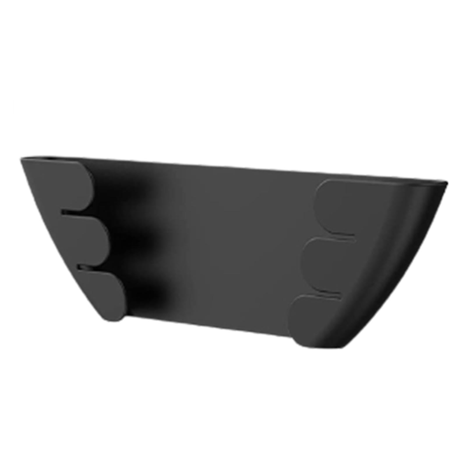 Ujeavette Wall Mount Pot Lid Hanger Portable Pan Storage Rack For Plates Board Kitchen Black