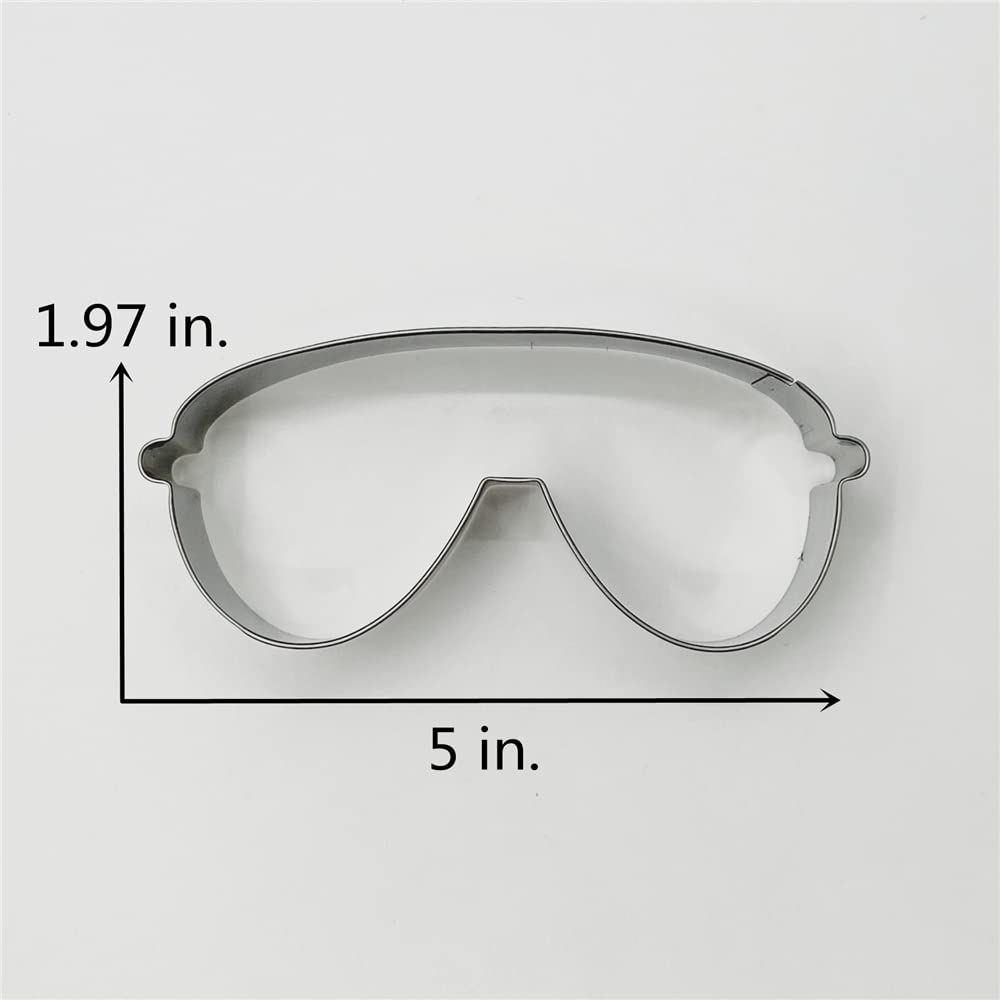 Liliao Glasses/Sunglasses Cookie Cutter, 5 X 2 Inches, Stainless Steel