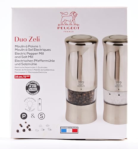 Peugeot Zeli Pepper Mill  5-1/2''  Gray